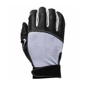 Guantes de bateo de béisbol Diseño de logotipo de color personalizado Cuero duradero Cierre de bucle de gancho Guantes de béisbol ambidiestros para hombres al por mayor - Product Image 3