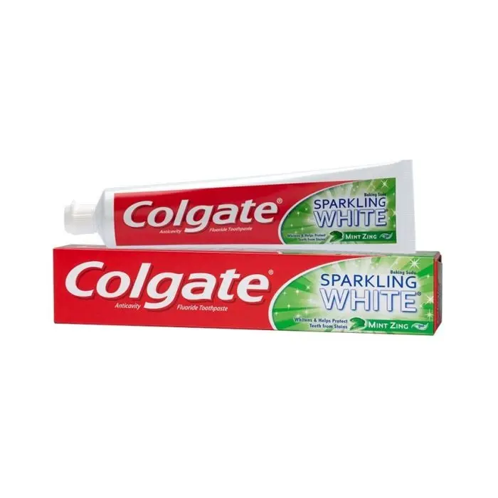 Colgate funkelnde weiße Zahnpasta, Anticavity-Fluorid, Zimt, Gel