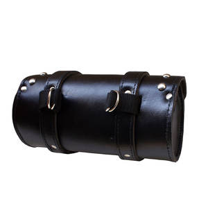 Sac à fourche en cuir noir HMB-3030A outils, sacs de moto, sac à outils de voyage pour moto - Product Image 2