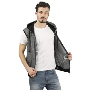 OEM ODM Fashion design mens gym wholesale plain sleeveless hoodie/fashion plain sleeveless hoodie plain camo hoodies