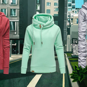 F230453 Sweat à capuche surdimensionné personnalisé avec logo brodé et imprimé en relief, respirant, écologique, 100% coton éponge, automne/printemps/hiver - Product Image 5