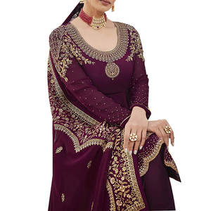 Vestido de mujer con diseño bordado, novedad de 2025, vestidos bordados de fiesta de 3 piezas para mujeres paquistaníes a la venta - Product Image 4