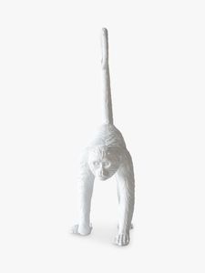 Sculpture de singe blanc massif pièce maîtresse décorative intérieure Figurine d'argent massif de vente chaude Statue de pelouse de jardin décorative - Product Image 5