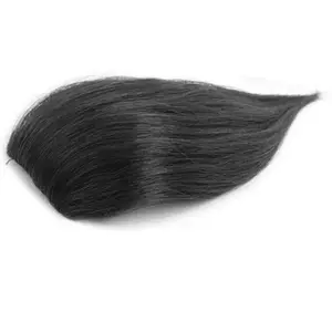Лидер продаж-натуральная черная упругая челка 35 см парики с вьетнамскими человеческими волосами