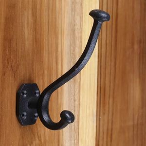 Solid Brass Single <b>Coat</b> Hanging <b>Hooks</b> <b>Black</b> Metal Towel <b>Hook</b> for Bathroom or Kitchen Wall Mounted for Convenient Storage - Product Image 5
