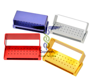Bloque Porta Dantles de 30 Agujeros de Acero Inoxidable Anodizado Manualmente, Color Completo OEM - Product Image 6