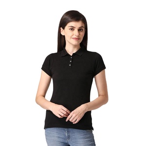 Prix d'usine en gros, Nouveauté, Dernier design, T-shirts de golf promotionnels pour femmes, Logo personnalisé, 100% coton, Écologique - Product Image 1