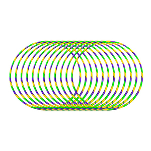 Smart Detachable Plastic Fitness Hoop Smooth Rotation Non-Slip Hula Circle <strong>Ring</strong> for <strong>Weight</strong> <strong>Loss</strong> &amp; Core Training - Product Image 3