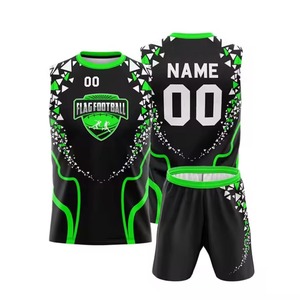 Nuevo Diseño de Uniforme de Fútbol para Equipos Deportivos, Diseño de Sublimación Completa, Uniformes de Fútbol Americano 7 contra 7, Conjunto de Compresión 7v7 - Product Image 3