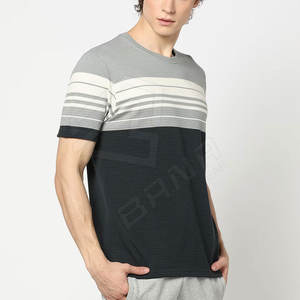 Nueva camiseta de gran tamaño con cuello redondo para hombre, 100% de algodón orgánico, camisetas en blanco de algodón orgánico de longitud larga - Product Image 1