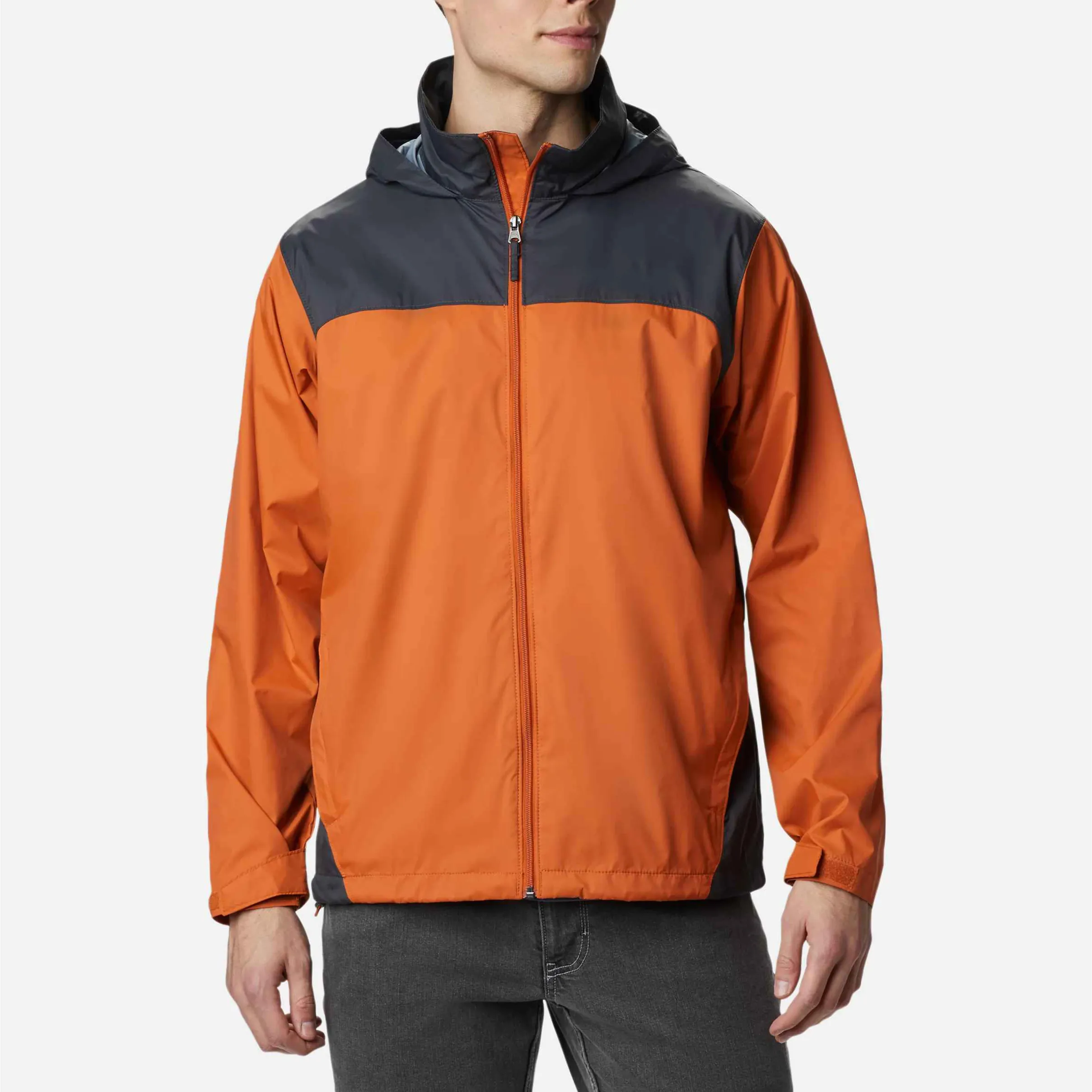 Men Custom Logo Design Street Wear Windbreaker Rain Jacket Nylon Soft Shell Waterproof Woven Outdoor Sports Running Jacket