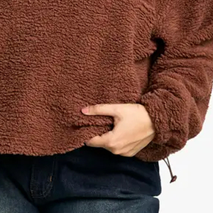 Service OEM de haute qualité pour les acheteurs en gros, prix avantageux, fermeture éclair sur le devant, matière sherpa pour une chaleur réglable, vêtements décontractés avec logo - Product Image 4