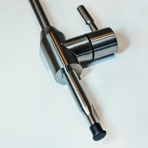 Brushed thép 1-WAY vòi nước cho phòng tắm chìm áp suất thấp với tùy chọn 3/8 t-connector - Product Image 2