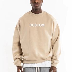 Sweat-shirt à col rond uni de qualité supérieure, ample et doux, personnalisé avec logo OEM, fabriqué par Sportish Impex - Product Image 4