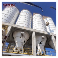 Silo de Acero para Almacenamiento de Cemento SRON, Silo Atornillado con Monitoreo PLC SIMENS, Fondo de Tolva, 1 Año de Garantía para la Industria de Procesamiento de Polvo