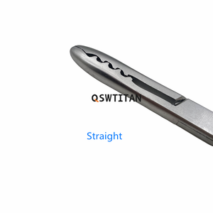 Pinzas Manuales para Tejidos Blandos de 205 mm, Rectas y Curvas, con Dientes de Agarre para Tejidos, Instrumentos Ortopédicos para Mascotas, Autoclavables, Surgiright - Product Image 2