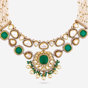 Kundan Necklace 187884 Elegant <b>Wedding</b> <b>Accessory</b> - Product Image 5