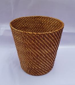 Panier à linge en rotin écologique fait à la main de haute qualité pour le rangement à la maison et l'organisation de bureau fabriqué au Vietnam - Product Image 5