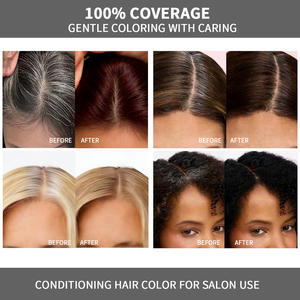 <span class=keywords><strong>Tinte</strong></span> Capilar Natural a Base de Plantas, Tono Titanio, Mezcla Herbal de Hoja de Platycladus y Reishi, Tono Metálico Frío, <span class=keywords><strong>Tinte</strong></span> de Larga Duración - Product Image 2