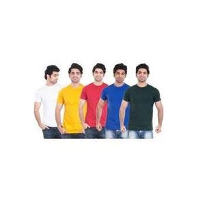 Été Cool 100% coton vente en gros usine Logo personnalisé impression hommes St chemises hommes ourlet incurvé ras du cou haute qualité - Product Image 2