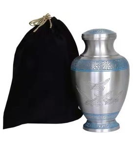 Urnes de crémation en métal imprimées durables et décoratives pour les monuments commémoratifs durables vente chaude 2025 urnes imprimées florales - Product Image 4