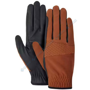 Guantes de equitación de cuero para invierno, los más vendidos, de dedo completo, ligeros, transpirables, con diseño personalizable y servicio OEM - Product Image 1