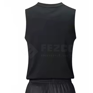 Tenue de Basketball Homme Haute Qualité Personnalisable Respirante Grande Taille Sans Manches pour Équipe et Club - Product Image 6