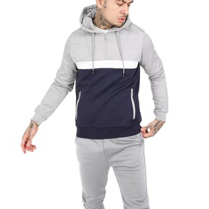 ชุดวอร์มมีซิปสำหรับผู้ชายชุดวอร์มสองชิ้นสำหรับผ้ายีนส์แบบยืด - Product Image 2