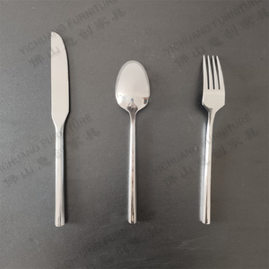 Set di Posate in Acciaio Inox Coltelli Cucchiai Forchette Placcati Argento Set di Posate di Lusso per Matrimoni e Banchetti - Product Image 6