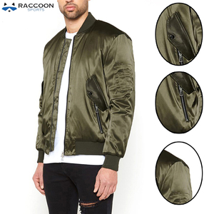 OEM Custom Design Men's Satin Baseball <b>Jacket</b> <b>Waterproof</b> Breathable Reversible Quality Logo Fashionable Colorful for Winter - Product Image 6