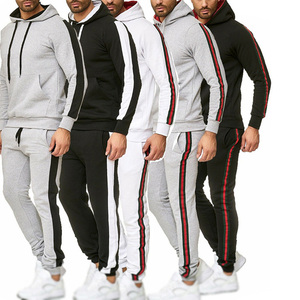 Survêtement deux pièces pour homme sur mesure, fabrication de survêtement en coton bon marché, jogging pour homme, vêtements de sport, survêtements - Product Image 1