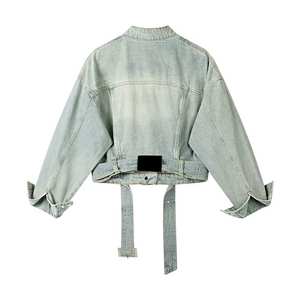 แจ็กเก็ตยีนส์สำหรับผู้หญิงแจ็กเก็ตยีนส์สีดำ2025 - Product Image 2