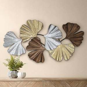 Luxury Round Metal Wall <b>Decor</b> for Home Hotel Restaurant <b>Living</b> <b>Room</b> Decoration <b>Gold</b> Color Circle Design Wall Mounted Hanging Art - Product Image 5