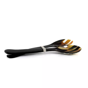 Corne de buffle fabriquée en Inde avec un ensemble de serveurs à salade hautement poli gadgets de cuisine accessoires de cuisine - Product Image 6