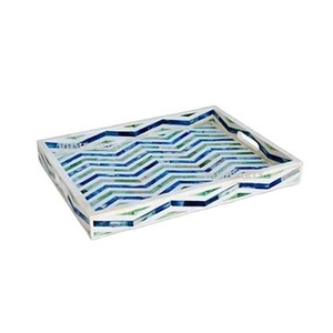 Ustensiles de cuisine de qualité supérieure Plateau alimentaire Design classique Incrustation d'os Dessert Dates Plateau de service par Home Arts - Product Image 1