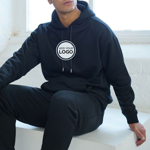 Venta caliente de los hombres del logotipo de encargo de los hombres de manga larga acampanada chándal para entrenamientos de invierno al por mayor impreso equipo de correr - Product Image 6