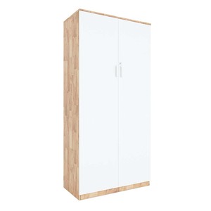 Archivador Minimalista de 4 Niveles de Madera de Caucho con Puertas Abatibles con Cerradura para Oficina, Taller, Oficina en Casa y Hogar - Product Image 1
