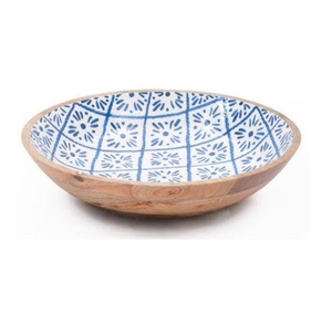 Precio al por Mayor, Tazones para Servir Ensaladas Hechos a Mano de Madera Natural, Tazón de Madera Pulida para Almacenar Frutas, Decoración de Mesa - Product Image 1