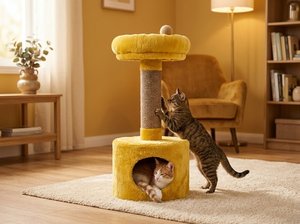 Casa para Gatos Fiona Sunny Lounge con Encanto Dorado - Product Image 3