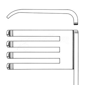 Écarteur chirurgical émoussé à broches 3x4 5 pouces 12 pouces en acier inoxydable écarteur à retenue automatique pour les opérations médicales - Product Image 6