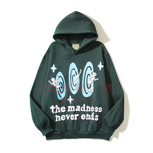 Nouveau modèle de sweats à capuche personnalisés avec impression bouffante pour hommes, vêtements décontractés à manches longues pour hommes, sweats à capuche avec impression bouffante - Product Image 1