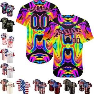 Camiseta de béisbol a rayas personalizada con logotipo de número de nombre cosido impreso, camiseta de softball a rayas personalizada - Product Image 5