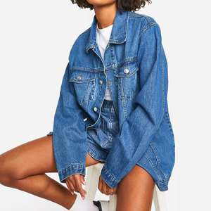 Veste en jean pour femmes avec logo personnalisé, confortable, élégante, tissu doux, légère, décontractée, pour tous les jours - Product Image 3