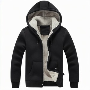 Pull à capuche de haute qualité sans ficelle en polaire épaisse surdimensionnée sweat à capuche court personnalisé 350gsm grande taille sweats à capuche pour hommes - Product Image 3