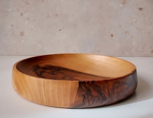 Tazón de Madera Clásico Ecológico Hecho a Mano para Servir, Tazón Redondo de Madera Natural para Frutas y Ensaladas para el Hogar - Product Image 5