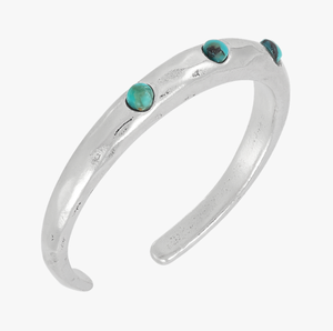 Bague en argent sterling 925 Cab Turquoise avec pierres précieuses Réglage de la lunette vintage Cadeau de mariage plaqué argent à la mode pour les fêtes - Product Image 2