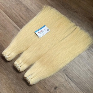 Extensiones de pelo rubio al por mayor trama de máquina de pelo ondulado Rubio trama de pelo natural vietnamita 613 mechones de pelo humano - Product Image 1