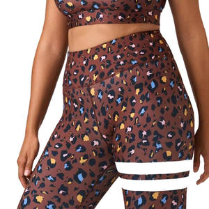 Leggings sublimés fitness personnalisés pour femmes Legging sublimation fitness sur mesure taille haute pour femmes - Product Image 5