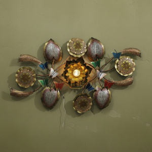 Venta al por mayor de calidad superior moderno diseño real grabado de metal arte de la pared decoración multicolor para la decoración de la sala de estar y dormitorio - Product Image 6