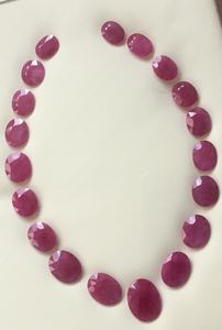 254.39กะรัตทับทิมโมแซมเบคหินเจียระไนเหลี่ยมเพชรพลอยเทียมสำหรับทำเครื่องประดับอัญมณีธรรมชาติ - Product Image 4